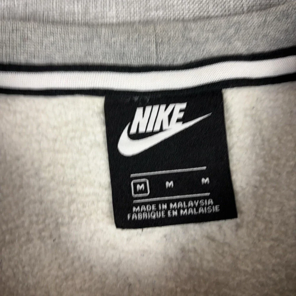 Nike Sweatshirt Mens M Gray Crewneck Pullover Nike Air Graphic Zip 928835-053
